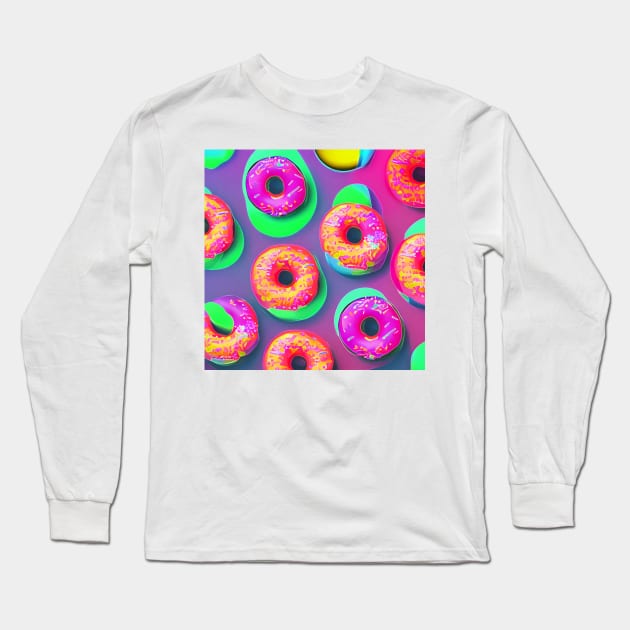 Donut Pop Long Sleeve T-Shirt by BlakCircleGirl